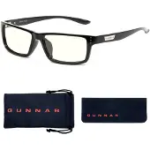 Gunnar - Lunettes de jeu et d'ordinateur haut de gamme - Bloque 35 % de lumi re bleue - Teinte transparente Riot Onyx Largeur des verres : 57 mm