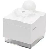 Semoic Diffuseur d'arômes, humidificateur à brume fraîche, lampe LED lunaire