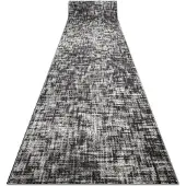 Rugsx Tapis de couloir SILVER Fasti treillis gris 80cm 80x630 cm