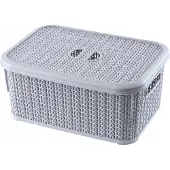 Kadax Panier Conteneur Boîte Avec Couvercle Panier 6L