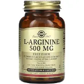 Solgar , L-Arginine, 500 mg, 100 Gélules Végétales