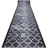 Rugsx TAPIS DE COULOIR antidérapant CLOVER gris 67 cm 67x500 cm