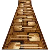 Rugsx TAPIS DE COULOIR BCF FRAMBOISE marron 90 cm 90x690 cm