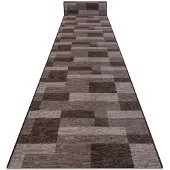 Rugsx TAPIS DE COULOIR antidérapant ICONA marron 100cm 100x170 cm