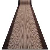 Rugsx TAPIS DE COULOIR ANTIDÉRAPANT CARNABY marron 80cm 80x330 cm