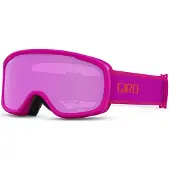 Giro Masque de ski Moxie Masque de snowboard pour femmes et jeunes Sangle de chute rose avec verres rose ambr /jaune