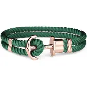 Paul Hewitt Bracelet - - PHPHNRGXXL - Acier inoxydable - Vert avec or rose - Mixte