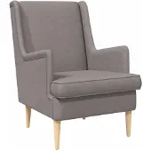 vidaXL fauteuil Taupe tissu