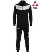 Givova Visa Tracksuit Blanc,Noir S Homme