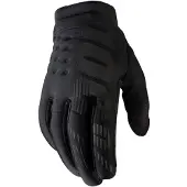 100% BRISKER Gants de motocross et de VTT pour femmes - quipement de protection pour VTT et MX Racing (XL - NOIR/GRIS)