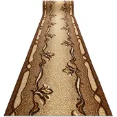 Rugsx TAPIS DE COULOIR BCF KRZYŚ marron 80 cm 80x1200 cm