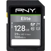 PNY Carte SDXC Elite 128 Go Classe 10 UHS-I U1 100 Mo/s