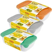 Frontline Récipients alimentaires Fresh & Go, Boîte de conservation, Gris, Transparent
