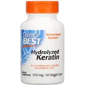Doctors Best , Kératine Hydrolysée, 500 mg, 60 Capsules Végétales