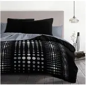 HOME LINGE PASSION Nordic Passion Couverture Noire Maison 240 x 260 cm