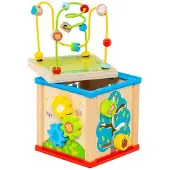 MOLTO Wood Noee Arca With 17 Pieces Multicolore Enfants