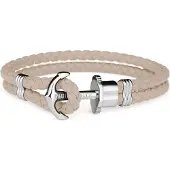 Paul Hewitt Bracelet - - PHPHLSHXXXL - Acier inoxydable - Beige avec silver - Mixte