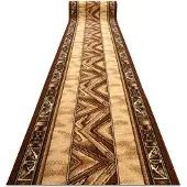 Rugsx TAPIS DE COULOIR BCF OPAL beige 90 cm 90x560 cm