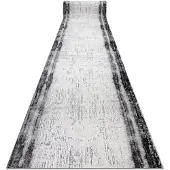 Rugsx Tapis de couloir TULS 51235 moderne, anthracite 70 cm 70x1400 cm