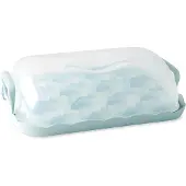 Nordic Ware Porte-g teaux et cupcakes Bleu