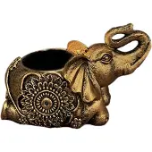 Tlily Bougeoirs animaux B-Gold, sculpture d'éléphant décorative