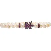 Lancaster Bracelet - - JLA-BRFROG5WH - Plaqué or - Cristaux Swarovski - Doré rose