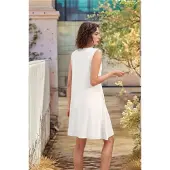 Semoic Robe débardeur ample blanche L