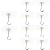 Tlily Crochets de plafond adhésifs, lot de 10 crochets de suspension