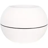 Riviera Pot de Plantes Circulaire Plastique Blanc Riviera Ø 50 cm