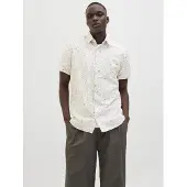 Jack & Jones Chemise 'JPRBLAsummer' sable / blanc