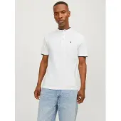 Jack & Jones T-Shirt 'JJEPaulos' noir / blanc cassé