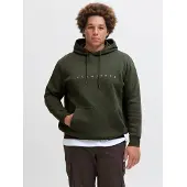 Jack & Jones Star Plus Size Hoodie Vert 5XL Homme