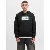 Jack & Jones Sweat-shirt 'JJHayato' vert / noir / blanc