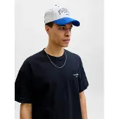 Jack & Jones Casquette 'JACBase Brandon' bleu / noir / blanc