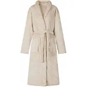vidaXL Robe de bain sans capuche Beige s Flanelle