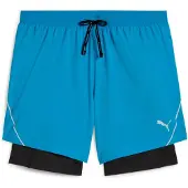 Puma Hommes, Bas de sport, M RUN ULTRAWEAVE 2IN1 5" SHORT (3XL), Bleu