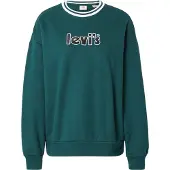 Levi's Sweat-shirt 'Graphic Prism Crew' vert / noir / blanc