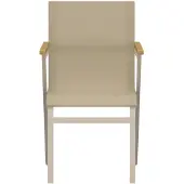 Venture Home Mexico chaise de jardin beige.