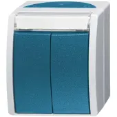 Busch-Jaeger Busch Jaeger 1484-0-0374 Lichtschalter Blau - Grau (1484-0-0374)