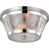 Elstead Lighting Plafonnier Elstead Harrow E27 double, 17 cm, nickel poli