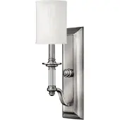 HINKLEY Applique murale Elstead Sussex E14, nickel brossé