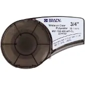 Brady M21-750-430-WT-CL ruban en polyester blanc sur transparent 19,1 mm x 6,40 m (d'origine)