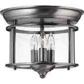 HINKLEY Plafonnier Elstead Gentry E14 triple, étain