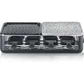 Severin 2366 Raclette Black Line 8er m. 1/2 Stein 1/2 Antihaftplatte 304127 4008146044694