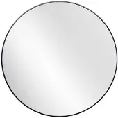 Styler Miroir mural , modèle Luna, diamètre 80 cm. Miroir rond, design moderne, idéal pour la décoration de salles de bain, de couloirs ou de chambres