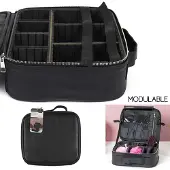 Cosmetic Club Trousse de Toilette - - Vanity Modulable - Noir