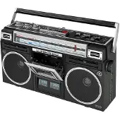 Silva Ghettoblaster Radio 4 bandes Lecteur cassette Entrée AUX USB BT Enregistrement USB