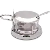Weis Boîte à parmesan/confitures avec cuillère, Boîte de conservation, Argent