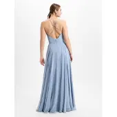 LUXUAR Fashion Robe de soirée bleu clair