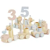 Bieco Birthday Train Beige Enfants